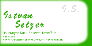 istvan selzer business card